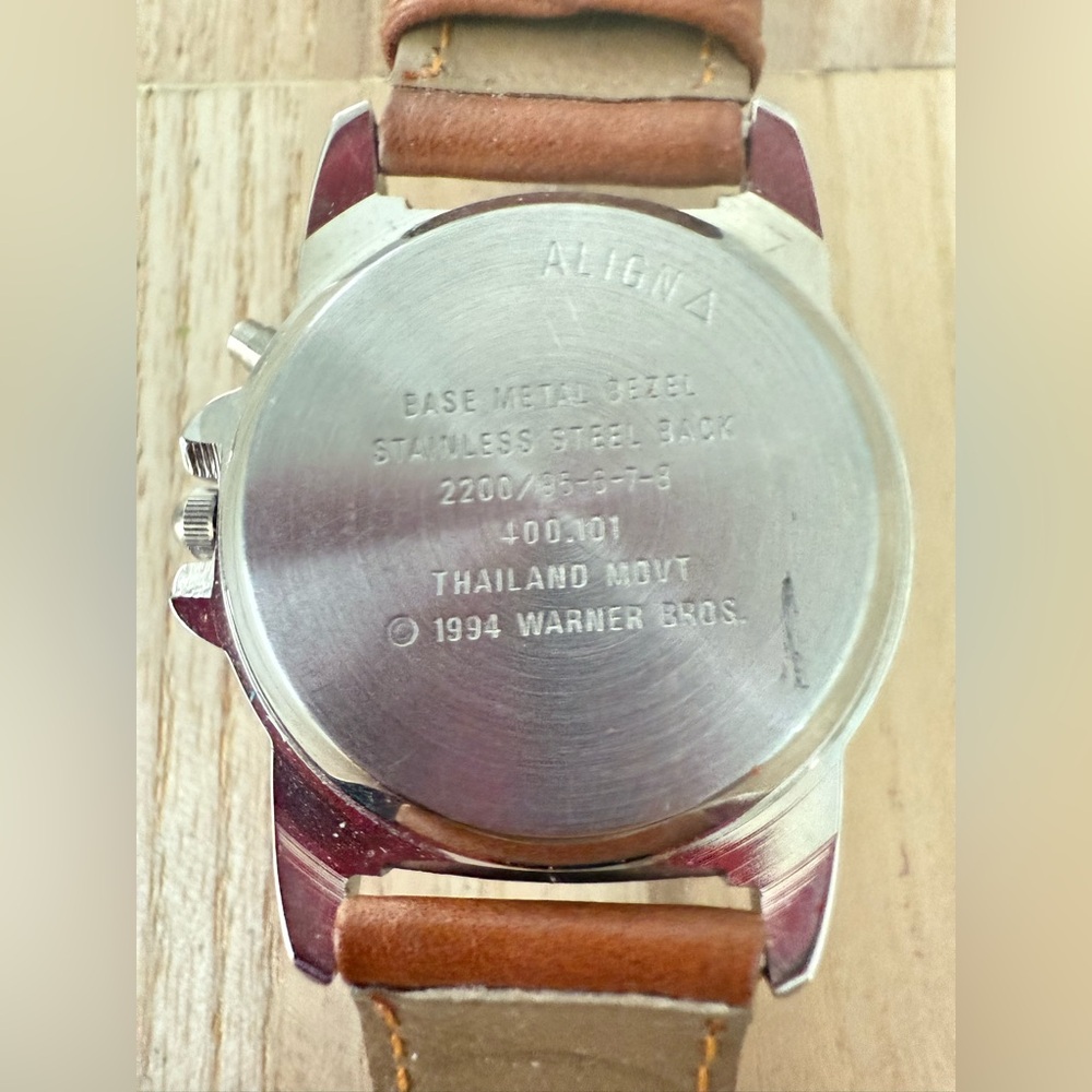 Vintage 90s Armitron Warner bros looney tunes taz musical watch NEW BATTERY - Picture 8 of 14